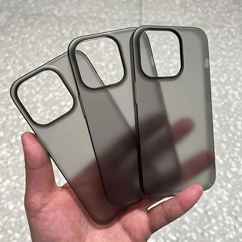 Ultra Thin Matte Hard Translucent Clear Phone Case for iPhone 17 16 15 14 13 12 11 Pro Max XS X 7 8 Plus Shockproof Bumper Cover - Image 2