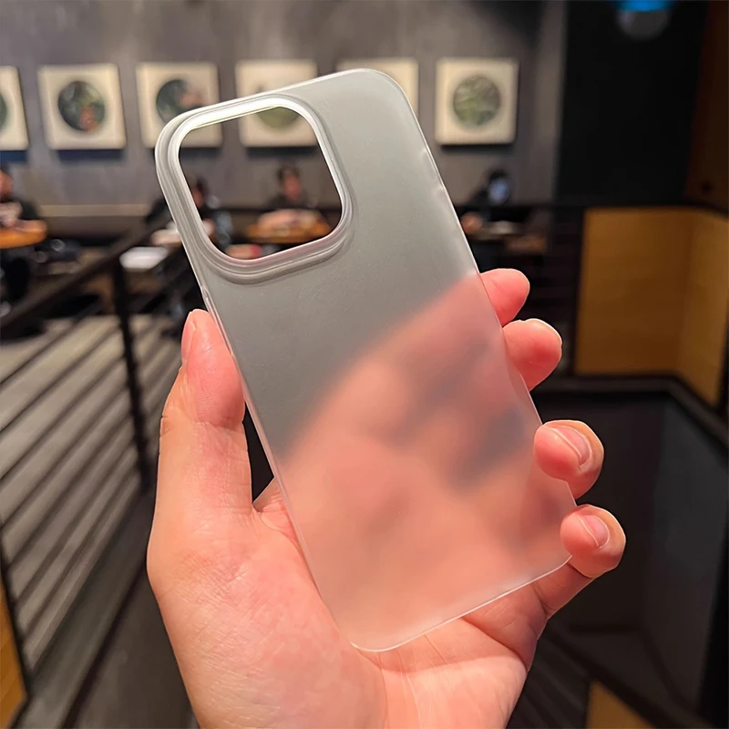 Ultra Thin Matte Hard Translucent Clear Phone Case for iPhone 17 16 15 14 13 12 11 Pro Max XS X 7 8 Plus Shockproof Bumper Cover - Image 5